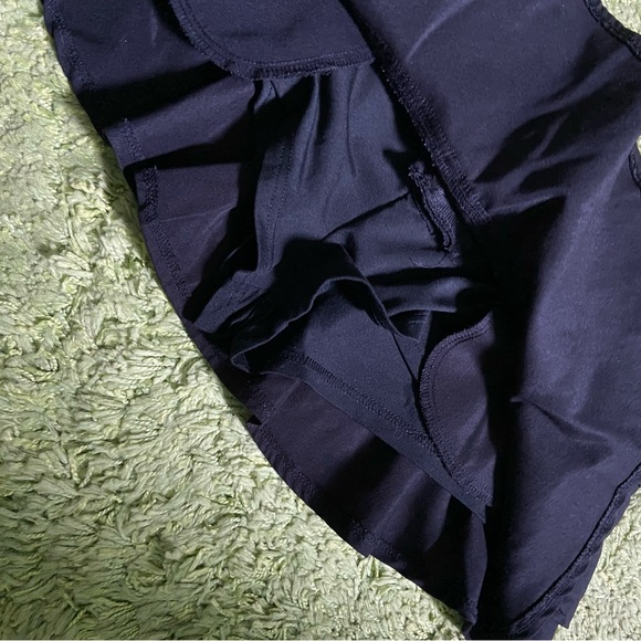 Micro mini black ruffle skort S - Picture 3 of 4